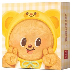 델리 버터베어 예쁜 왕떡 메모지, 옐로우, 1개, 249매