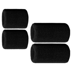 THEOFIT 運動護腕帶 2款 x 2入組, 1套, 黑色