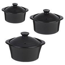 plala BLACK LABEL 砂鍋 小 + 中 + 大 組合, 1套, 15.5cm
