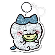 토이앤퍼즐 먼작귀 가르마 멜론 왕키링 보석십자수, 1개, 혼합색상