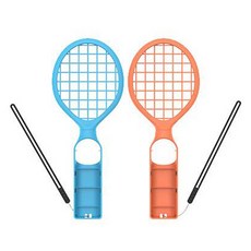 DOBE 닌텐도 스위치2 DOBE 조이콘2 테니스 라켓 세트, 1세트, 네온레드 + 네온블루, TNS-3181