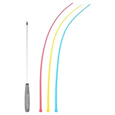 PETSMON 貓咪矽膠長老鼠尾巴釣魚竿 122cm+替換 3種組, 1套, 混色