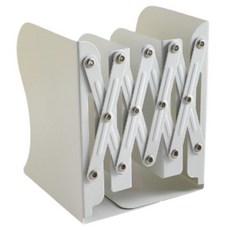 어픽 책상용 길이조절 접이식 책꽂이, 화이트