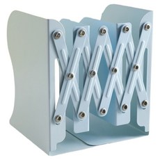 어픽 책상용 길이조절 접이식 책꽂이, 블루