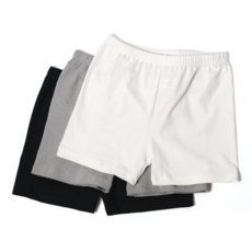 BASE ALPHA ESSENTIALS 兒童款棉質彈力內搭3分短褲3件組