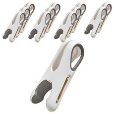 無痕曬衣夾, 白色, 12個