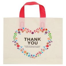 Maket Gamseong 禮品感謝塑膠袋 Thank You L, 50個, 白色