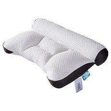 舒適睡眠分段頸椎睡眠枕頭, 1個, 白色