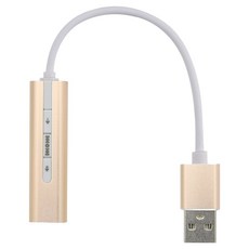 Coms USB A型音訊轉換器 to 3.5mm立體聲 7.1聲道外接音效卡 金色, 1個, 請選擇