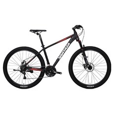 산타자 앰버1.0 26 MTB 알루미늄 디스크 브레이크 14kg, 1개, 180cm, 매트블랙 + 레드