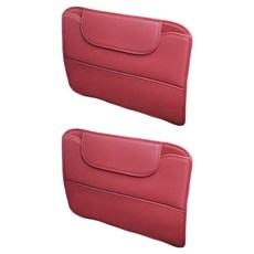 코히모 차량용 킥매트 발자국 시트 보호 커버 5W0250, 레드, 2개