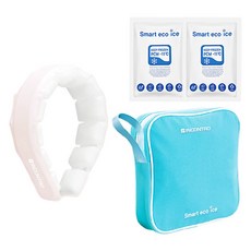 INCONTRO 智慧冰感寬版頸圈 18度 + 加速器套組, 1套, 淡粉紅色