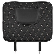 코히모 자동차 킥매트 발자국 시트 보호 커버 5W0249, 블랙, 1개