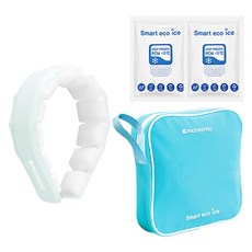 INCONTRO 智慧冰感寬版頸圈 18度 + 加速器套組, 1套, 水藍色