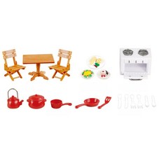 高山可愛迷你模型精品廚房用具組, 1套, 混合顏色
