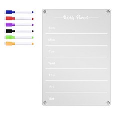 Dana Shop冰箱備忘透明磁鐵板 週間型, 壓克力