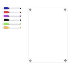 Danashop 冰箱透明磁性便條板 素色款, 壓克力