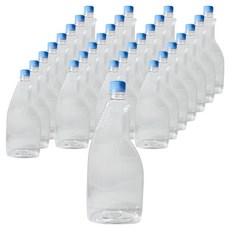 大慶 玻璃清潔劑容器 700ml GW 50入 + 瓶蓋 50入 組, 透明(容器), 藍色(瓶蓋), 1套