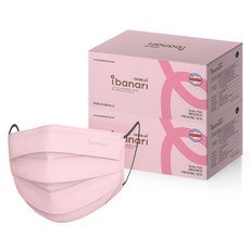 아이바나리 덴탈 마스크 대형, 50개입, 2개, 베이비핑크