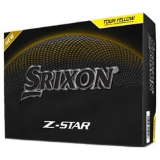스릭슨 던롭 골프공 3피스 Z-STAR9, 투어 옐로우, 1개