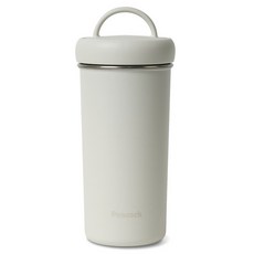 孔雀 保溫保冷手柄隨行杯 AEB, 400ml, 1個, 白色