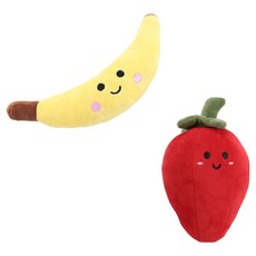 딩동펫 강아지 야채과일 삑삑이 모찌 장난감 2종 세트, 03 바나나, 청양 고추, 1세트