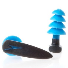 speedo Biofuse耳塞 8-004967197 ONE SIZE, 1個, 灰色+藍色