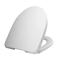 Hennessy&Hinchcliffe 緩降快卸馬桶蓋 U型 TS-UL, 470 x 385 x 54mm, 純白色, 1個