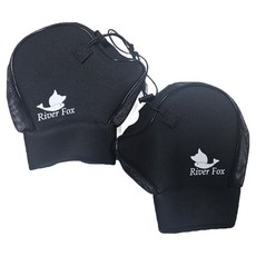 리버폭스 여름용 오토바이 자전거 쿨 통시 자외선차단 장갑 세트, 블랙