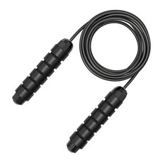 AHOYE 可調負重跳繩/有繩跳繩, 黑色, 1條