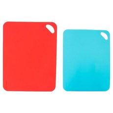 GHIDINI 高級廚房砧板2件組, 1套, 紅色, 天空藍