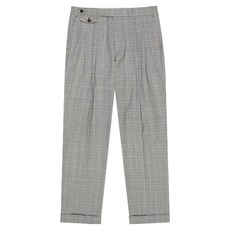 GARMENT GOLF 男款雙褶廓爾喀格倫格紋翻邊長褲 GMPTD201