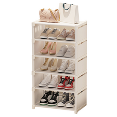 Glowus 折疊鞋櫃 套房用寬版鞋櫃 42 x 26 cm, 白色, 6層