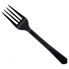 一次性叉子 黑色, 300個, 1入
