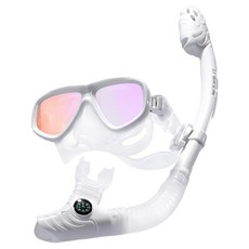 Squalo Vista 面鏡 + 呼吸管套裝, 白色
