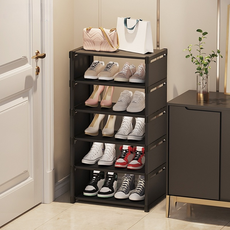 Glowus 折疊鞋櫃 套房用寬版鞋櫃 42 x 26 cm, 黑色, 6層