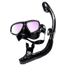 Squalo Vista 面鏡 + 呼吸管套裝, 黑色