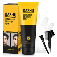 DASHU 男士大容量壓貼燙髮造型組 燙髮膏 150ml + 刷具 + 夾子 + 手套 + 燙髮紙, 1組