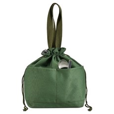 Mabsoshop 束口內層鋁箔便當袋 BRP200, 1個, 綠色