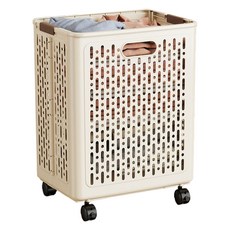 移動式可折疊洗衣籃, 象牙白