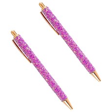 미소로운 고급스러운 답례용 장식볼펜 1mm, 스팽글로즈, 2개