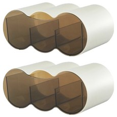 Market Pio 家用三格多功能化妝台整理收納盒, 類型2, 2個