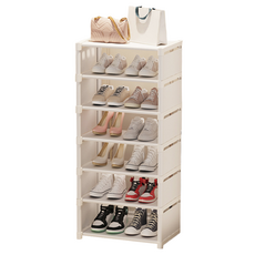 Glowus 折疊鞋櫃 套房用寬版鞋櫃 42 x 26 cm, 白色, 7層