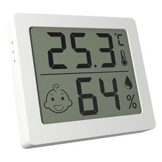 니가조화 디지털 탁상형 온습도계, 화이트, 1개