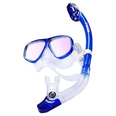 Squalo Vista 面鏡 + 呼吸管套裝, 藍色