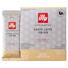 illy 意利 拿鐵即溶咖啡棒, 1個, 20入, 13.5g