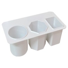 리치쌀봉 심플 테이블 사이드포켓, 아이보리 수납통, 1개