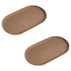 Block Mart 橢圓形托盤, 2個, 棕色