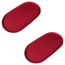 Block Mart 橢圓形托盤, 2個, 紅色
