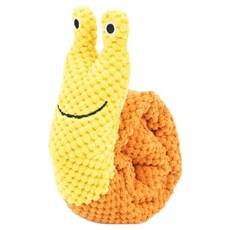 Titi Pet 狗狗蝸牛嗅聞啾啾玩具, 黃色, 1個